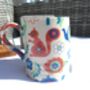 Tankard Mug In Patchwork Forest Design, thumbnail 7 of 11
