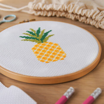 Pineapple Cross Stitch Kit, 2 of 6