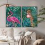 Custom Set Animal Jungle Prints Personalised Art Gift, thumbnail 7 of 12