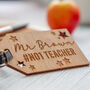 Personalised Teacher Gift Engraved Luggage Tag, thumbnail 1 of 9