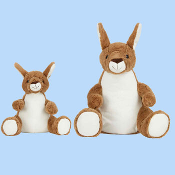 Personalised Kangaroo Soft Toy Teddy Bear For Children, 7 of 7