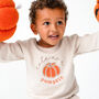 Child's Halloween 'Cute As A Pumpkin' Embroidered Sweatshirt Jumper, thumbnail 2 of 6