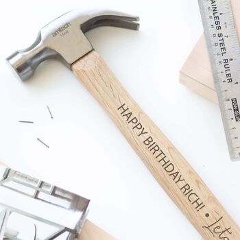Personalised Engraved Scripted Hammer, 3 of 3