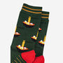 Men's Ramen Noodles Bamboo Socks Khaki, thumbnail 3 of 4