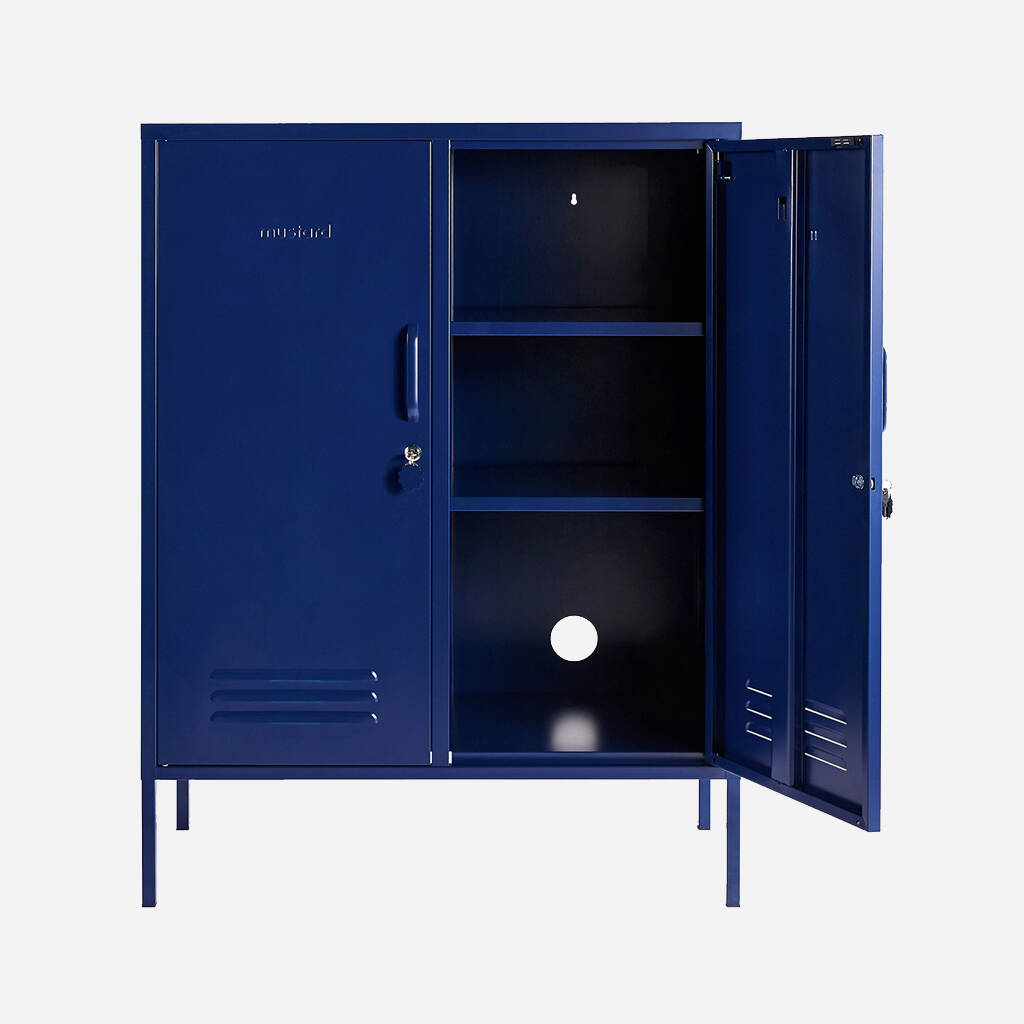 The Midi Locker Storage Unit In Navy Blue By Little Deer ...