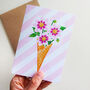 Pack Of Flower Ice Cream Greeting Cards, thumbnail 3 of 12