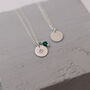 Sterling Silver Birthstone Pendant Necklace, thumbnail 5 of 12