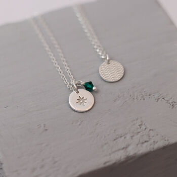 Sterling Silver Birthstone Pendant Necklace, 5 of 12