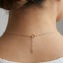 Solitaire Diamond Necklace Gold, thumbnail 7 of 10