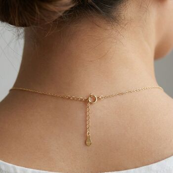 Solitaire Diamond Necklace Gold, 7 of 10