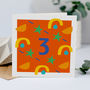 3rd Birthday Card, Card For Three Year Old, Unisex, thumbnail 1 of 4