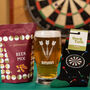 Darts Pint Glass, Socks And Snacks Gift Set, thumbnail 1 of 6