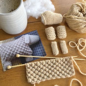 Welsh Mountain Sheep Knitting Kit, 3 of 5
