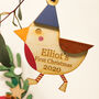 Personalised Wooden Robin Tree Decoration, thumbnail 1 of 4