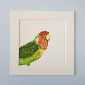 Peeking Parrot Giclée Art Print, 2 of 4