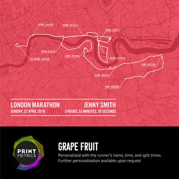 Personalised London Marathon Poster, 6 of 12
