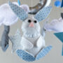 Blue Bunnies Baby Mobile, thumbnail 2 of 6