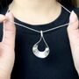 Teardrop Silver Pendant Necklace For Mum, thumbnail 1 of 7