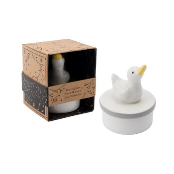 Send With Love Duck Ceramic Trinket Pot, 2 of 4