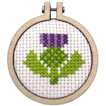 With Love From Scotland Thistle Mini Matchbox Cross Stitch Kit, 4 of 6