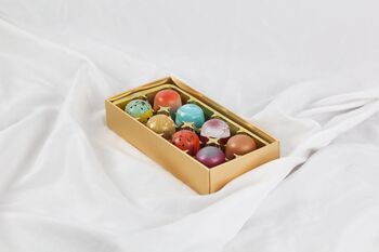 Box Of Eight Handmade Luxury Truffles By Saffire Chocolates, 4 of 6