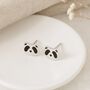 Sterling Silver Panda Stud Earrings – 7mm, thumbnail 1 of 4
