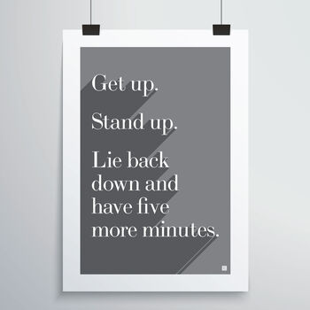 Get Up Stand Up Print, 8 of 12