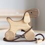 Personalised Wooden Pull Along Bunny, thumbnail 11 of 12