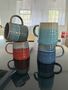 Set Of Four Reactive Glaze Mugs In Seashore Glazes, thumbnail 1 of 5