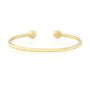 Curzon Solid 9ct Gold Torq Bangle, thumbnail 2 of 7