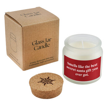 Smells Like The Best Secret Santa Gift You Ever Got Candle • Funny Christmas Candle • Holiday Scented Candle • Secret Santa Gift • Boxed, 2 of 2