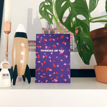 Miss You Card 'Thinking Of You' Terrazzo, 5 of 7