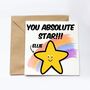 Personalised You're A Star Greeting Card, thumbnail 1 of 2