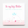 Big Sister / Big Brother Baby Greeting Card, thumbnail 1 of 4