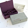 Personalised Fabric Jewellery Box, thumbnail 1 of 6