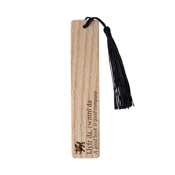 'A Good Book Is Good Company' Oak Bookmark | Reading | Book Accessory | Love Reading, 2 of 2