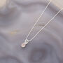 Gem Dot Rose Quartz Necklace Sterling Silver, thumbnail 1 of 6