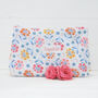 Personalised Wipe Clean Floral Wash Bag, thumbnail 1 of 5