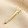 Personalised Solid 9ct Gold Bar Necklace, thumbnail 6 of 12