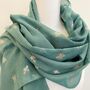 Metallic Bee Print Scarf, thumbnail 2 of 9