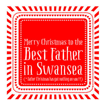 Personalised Best Father Christmas Card, 3 of 3