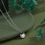 Sterling Silver Schrodinger's Cat Double Sided Pendant Necklace, thumbnail 8 of 12