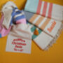 Personalised Cotton Throw, Christmas Gift For Her, thumbnail 1 of 11