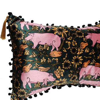 The Jewel Country Pig Eco Friendly Cushion, 4 of 4