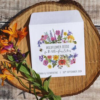 10 Wildflower Seed Packet Favours Colourful Butterflies, 3 of 6