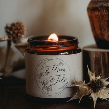 Personalised Wooden Wick Jar Candle: Blanket Of Stars, 6 of 7