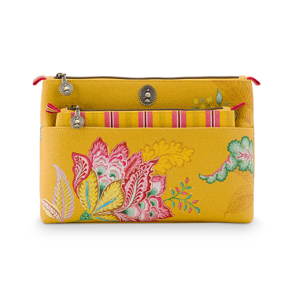 Pip Studio Cosmetic Bag Combi Jambo Flower Yellow By Bell & Blue ...
