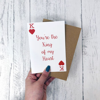 Anniversary Romantic Card 'You're The King Of My Heart', 4 of 4