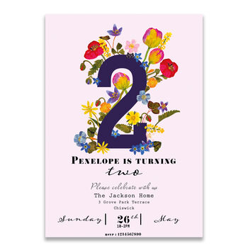 Print Me At Home Personalised Birthday Age Invite, 2 of 4