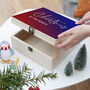 Personalised Sunset Gradient Family Christmas Eve Box, thumbnail 11 of 12